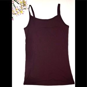 Dark Purple Ribbed tank top shirt